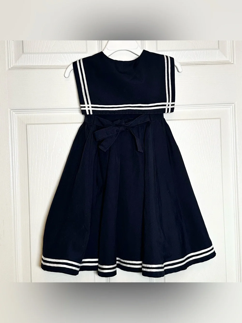 Vintage Sailor Dress 4T Little Goodies Blue Nautical